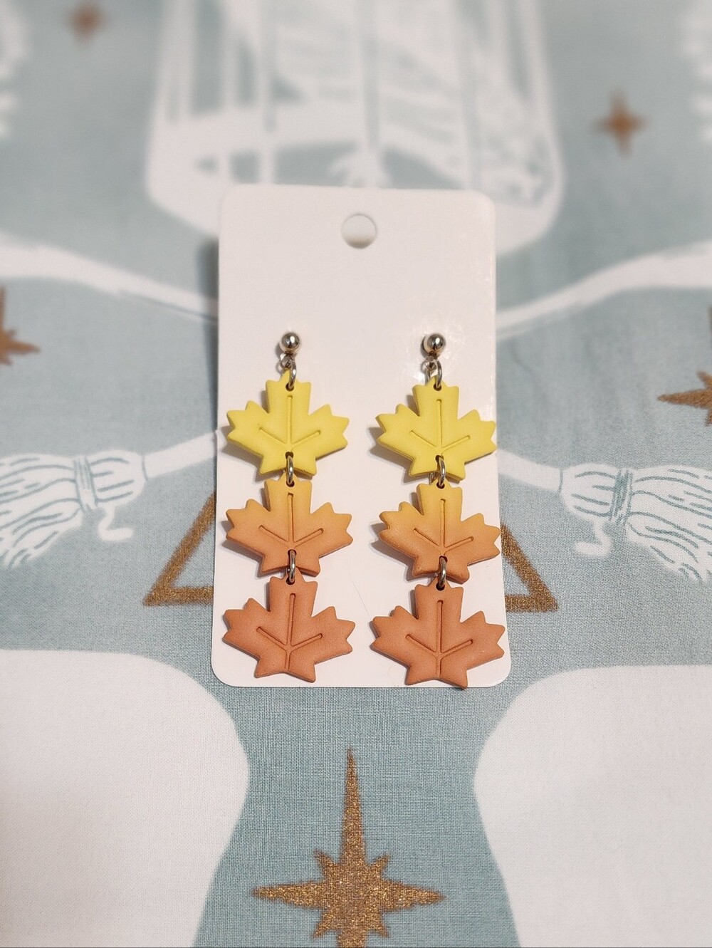 Autumn Leaf Earrings Handmade